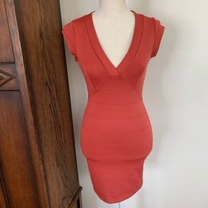 Never used, French Connection, 2, coral bodycon